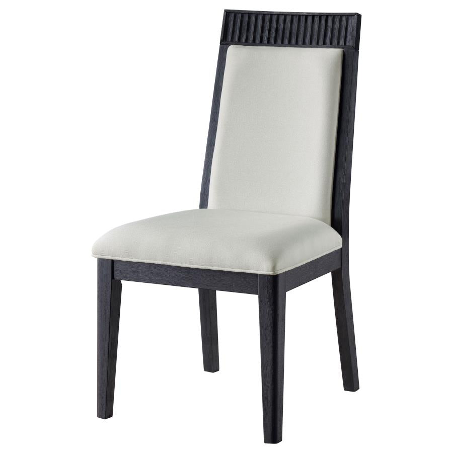 Brookmead Dining Side Chair Ivory And Black (Set Of 2)