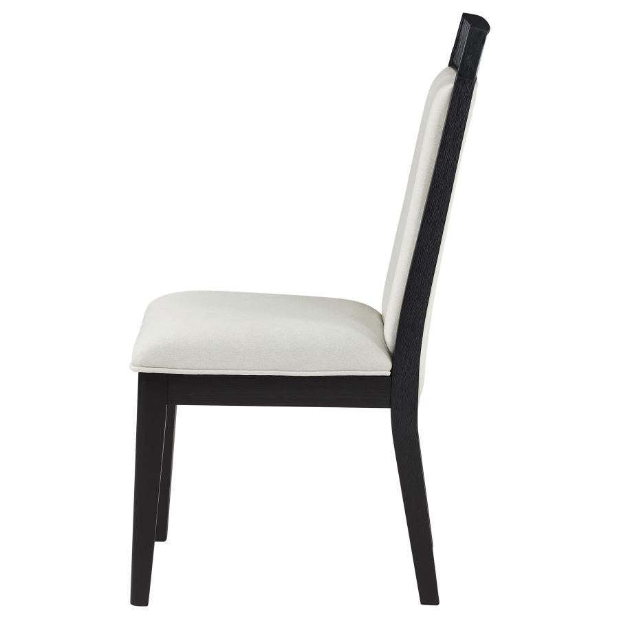Brookmead Dining Side Chair Ivory And Black (Set Of 2)