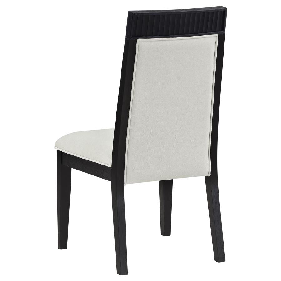 Brookmead Dining Side Chair Ivory And Black (Set Of 2)