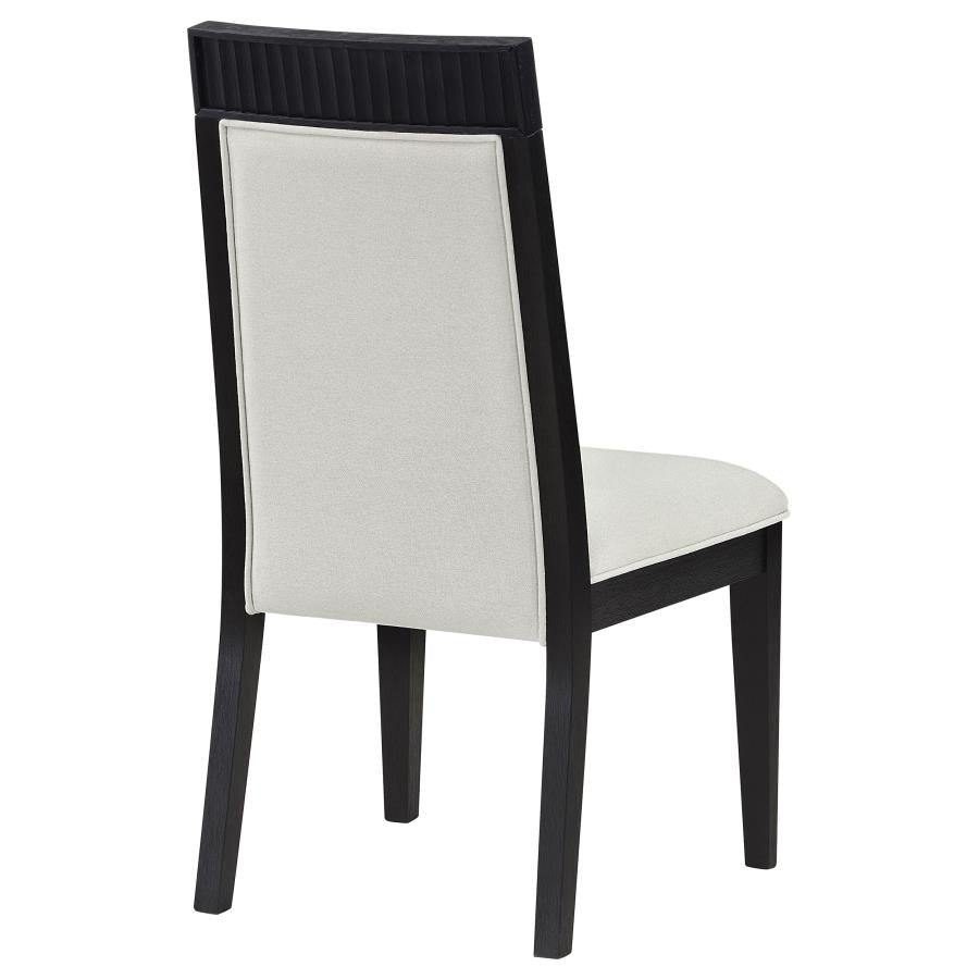 Brookmead Dining Side Chair Ivory And Black (Set Of 2)