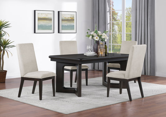 Hathaway 84-inch Extension Leaf Dining Table Acacia Brown