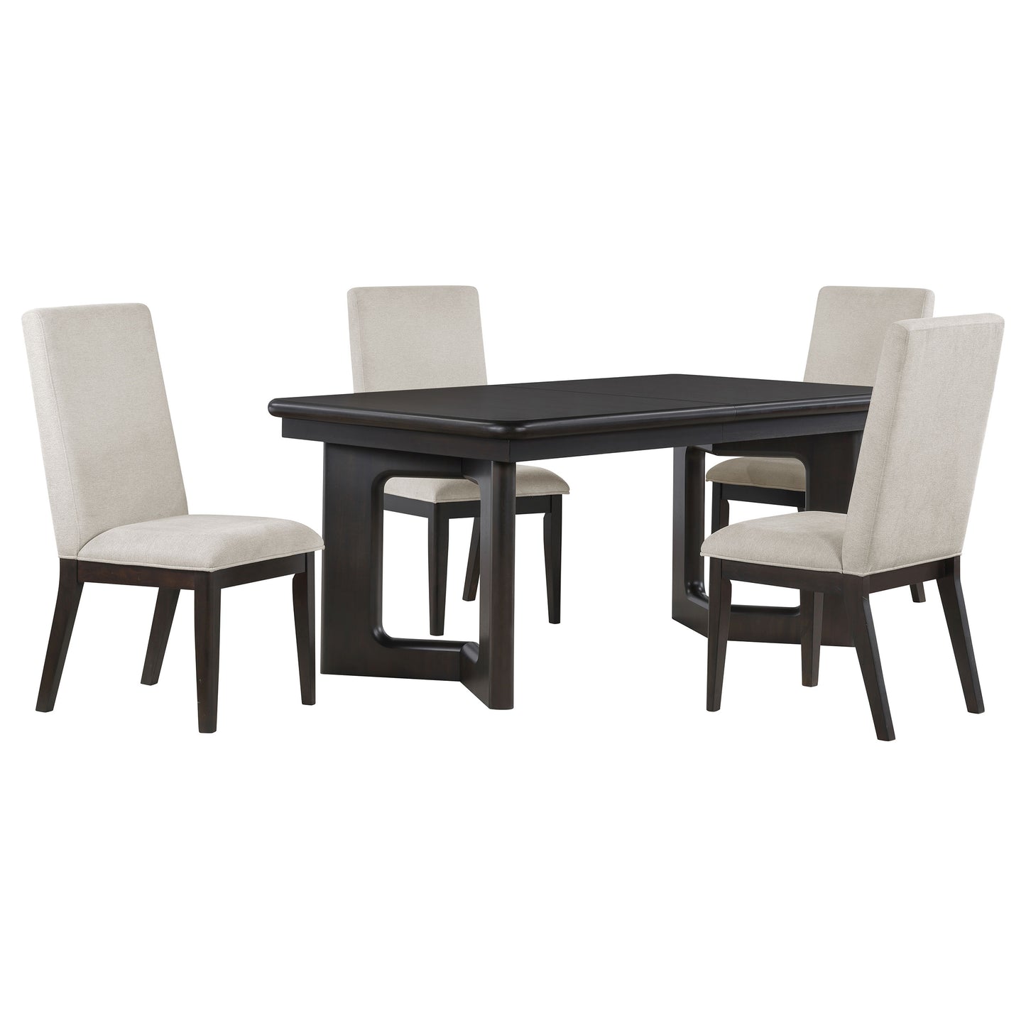 Hathaway 84-inch Extension Leaf Dining Table Acacia Brown