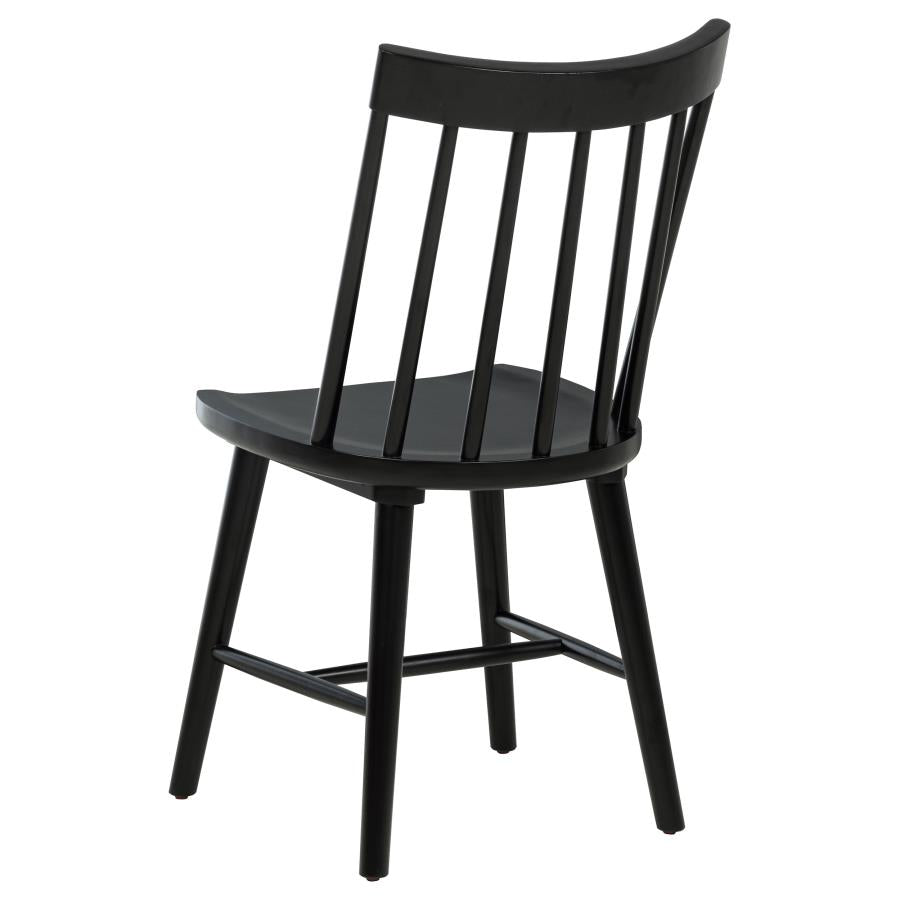 Middleton 6-Piece Extension Leaf Dining Set Brown And Black