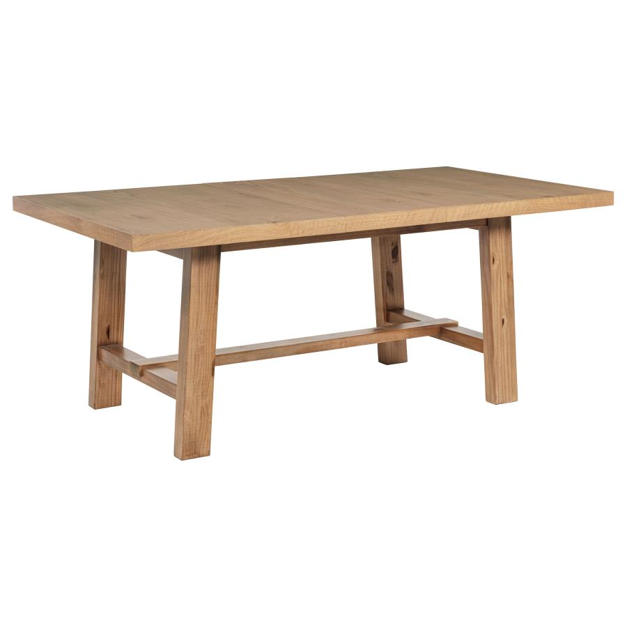 Middleton 6-Piece Extension Leaf Dining Set Natural Brown