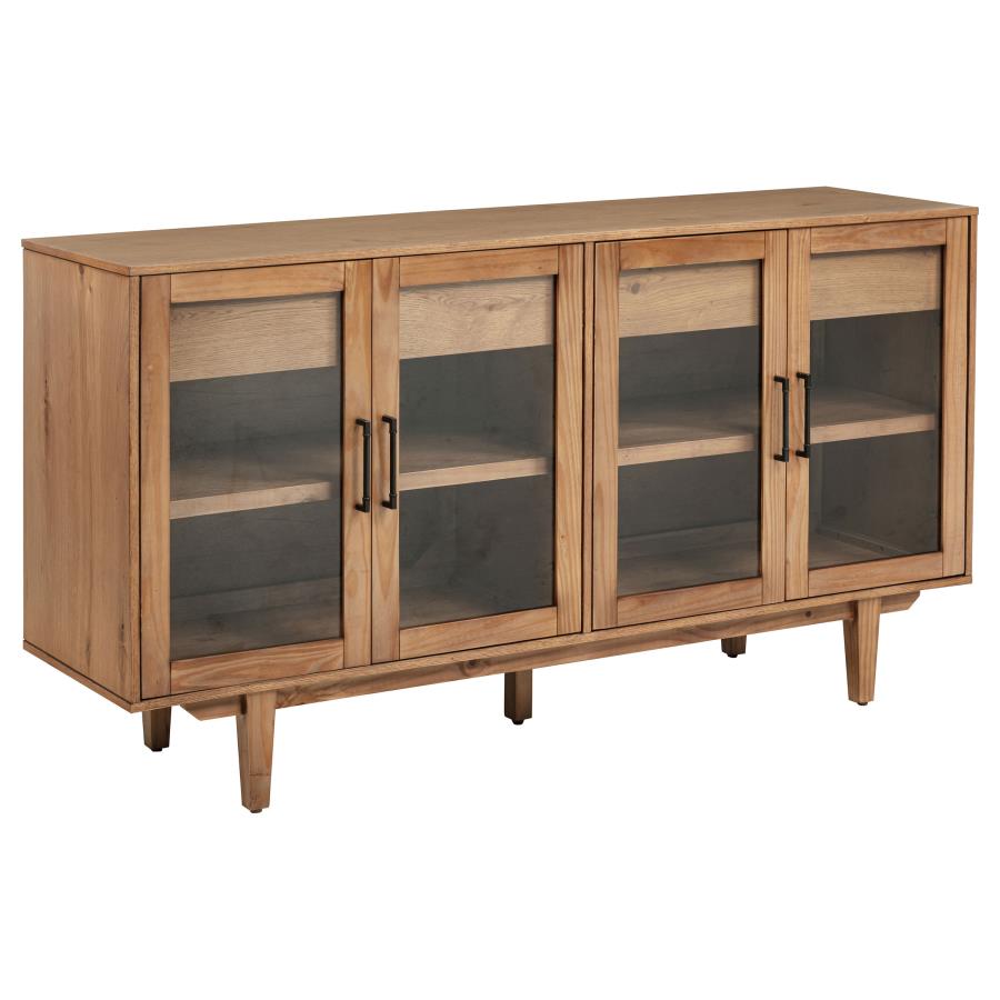 Middleton 10-Piece Extension Leaf Dining Set Natural Brown