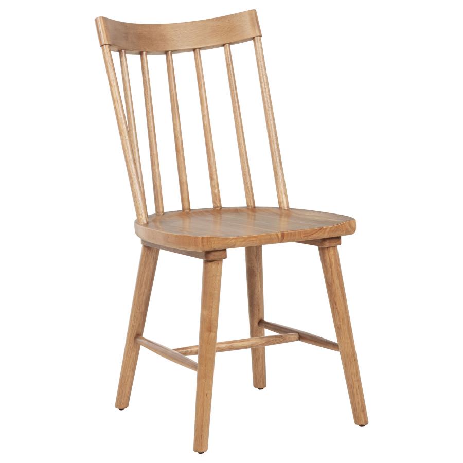 Middleton 7-Piece Extension Leaf Dining Set Natural Brown
