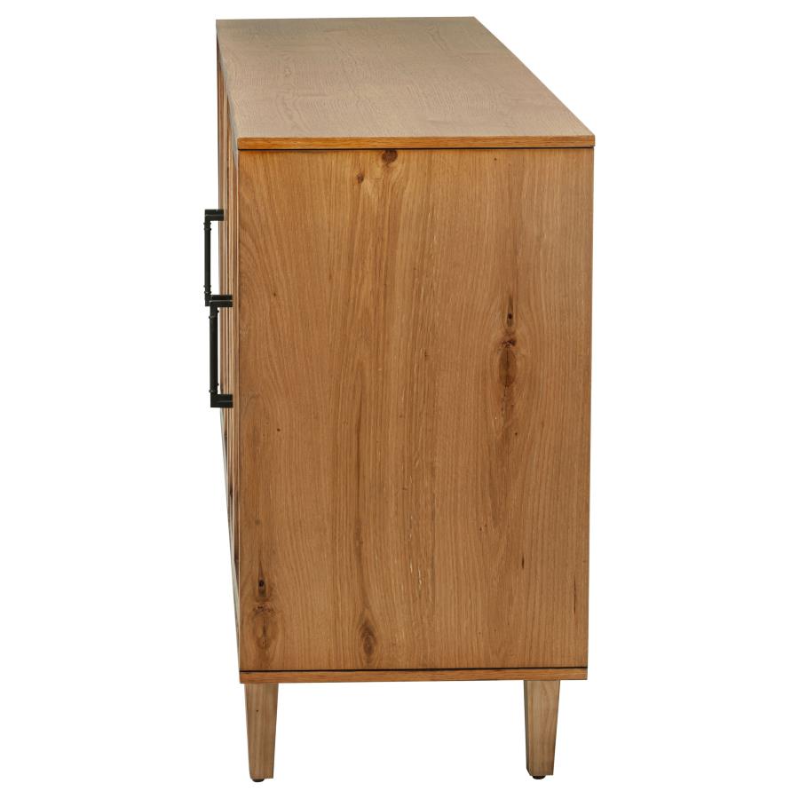 Middleton 4-Door Sideboard Server With Dual Drawers Natural