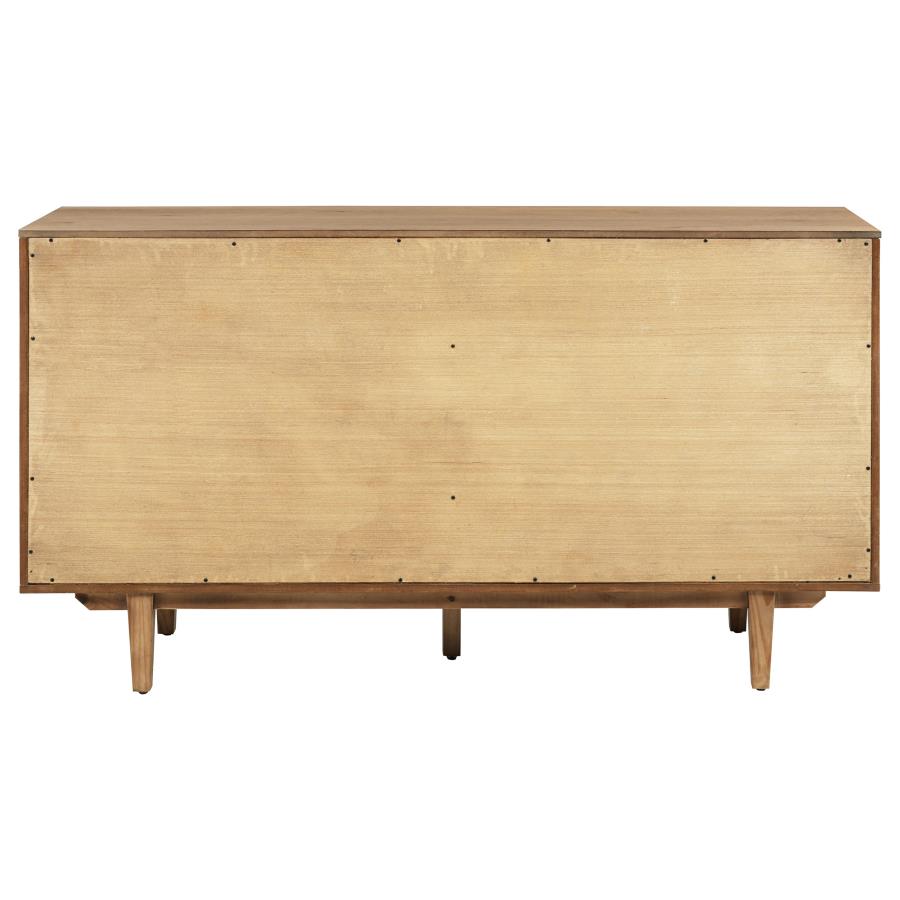 Middleton 4-Door Sideboard Server With Dual Drawers Natural