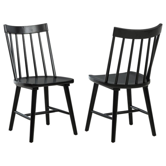 Middleton Solid Wood Dining Side Chair Black (Set Of 2)