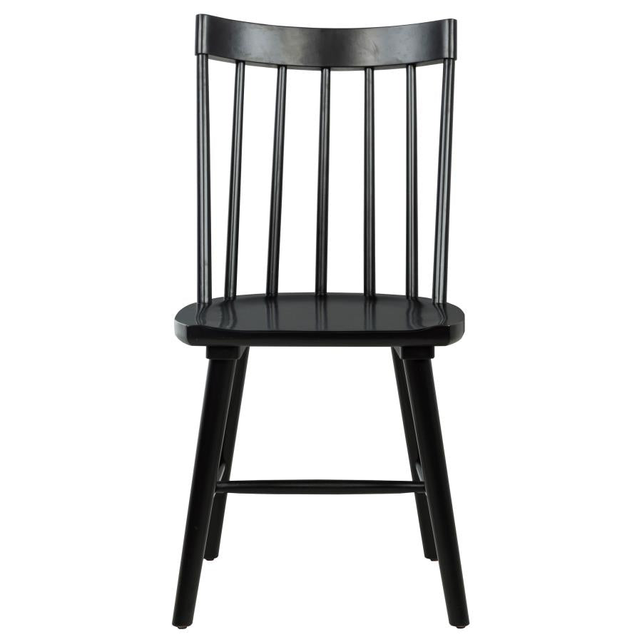 Middleton Solid Wood Dining Side Chair Black (Set Of 2)