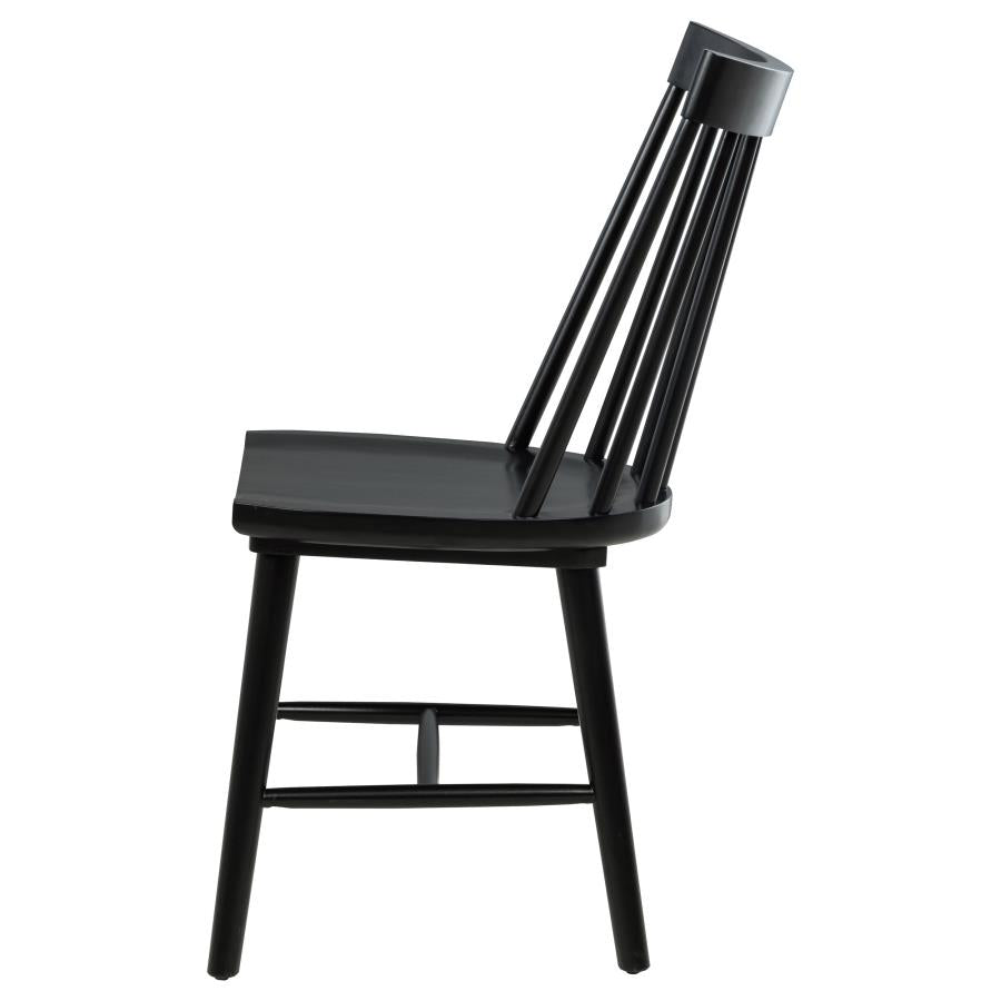 Middleton Solid Wood Dining Side Chair Black (Set Of 2)