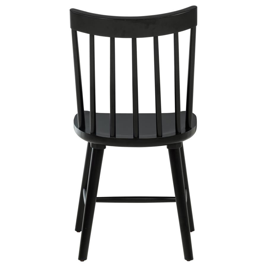 Middleton Solid Wood Dining Side Chair Black (Set Of 2)