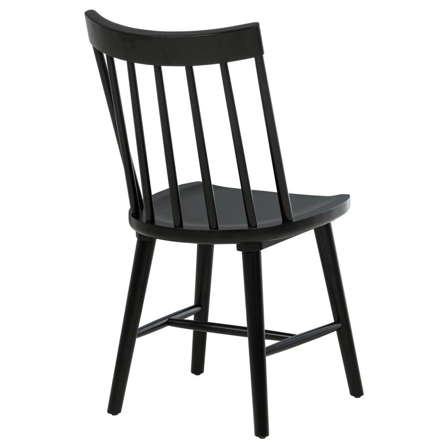 Middleton Solid Wood Dining Side Chair Black (Set Of 2)