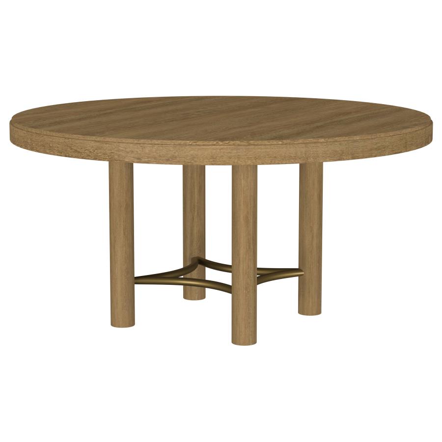 Arini 5-Piece Round Dining Room Table Set Sand Wash