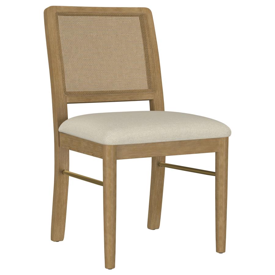 Arini 7-Piece Round Dining Room Table Set Sand Wash