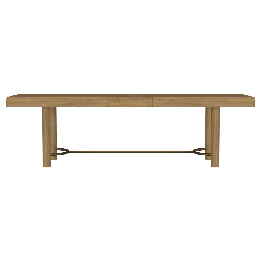 Arini 7-Piece Extension Leaf Dining Table Set Sand Wash And Black