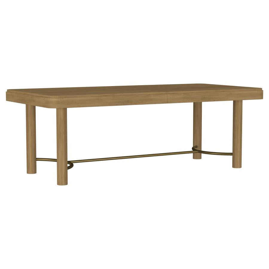 Arini 9-Piece Extension Leaf Dining Table Set Sand Wash And Black