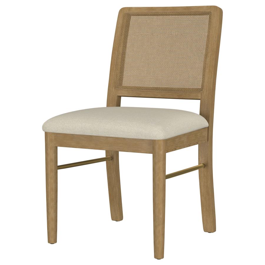 Arini Rattan Cane Dining Side Chair Sand Wash (Set Of 2)