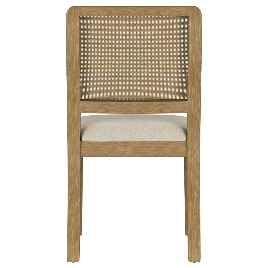 Arini Rattan Cane Dining Side Chair Sand Wash (Set Of 2)