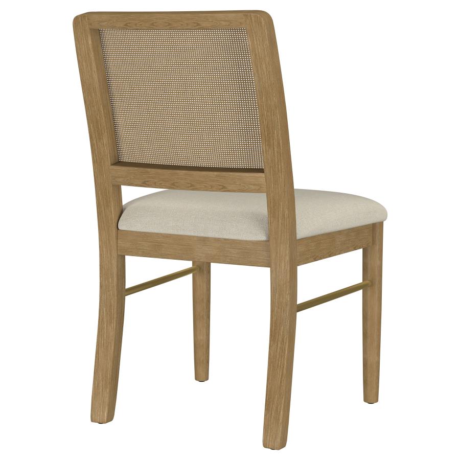 Arini Rattan Cane Dining Side Chair Sand Wash (Set Of 2)