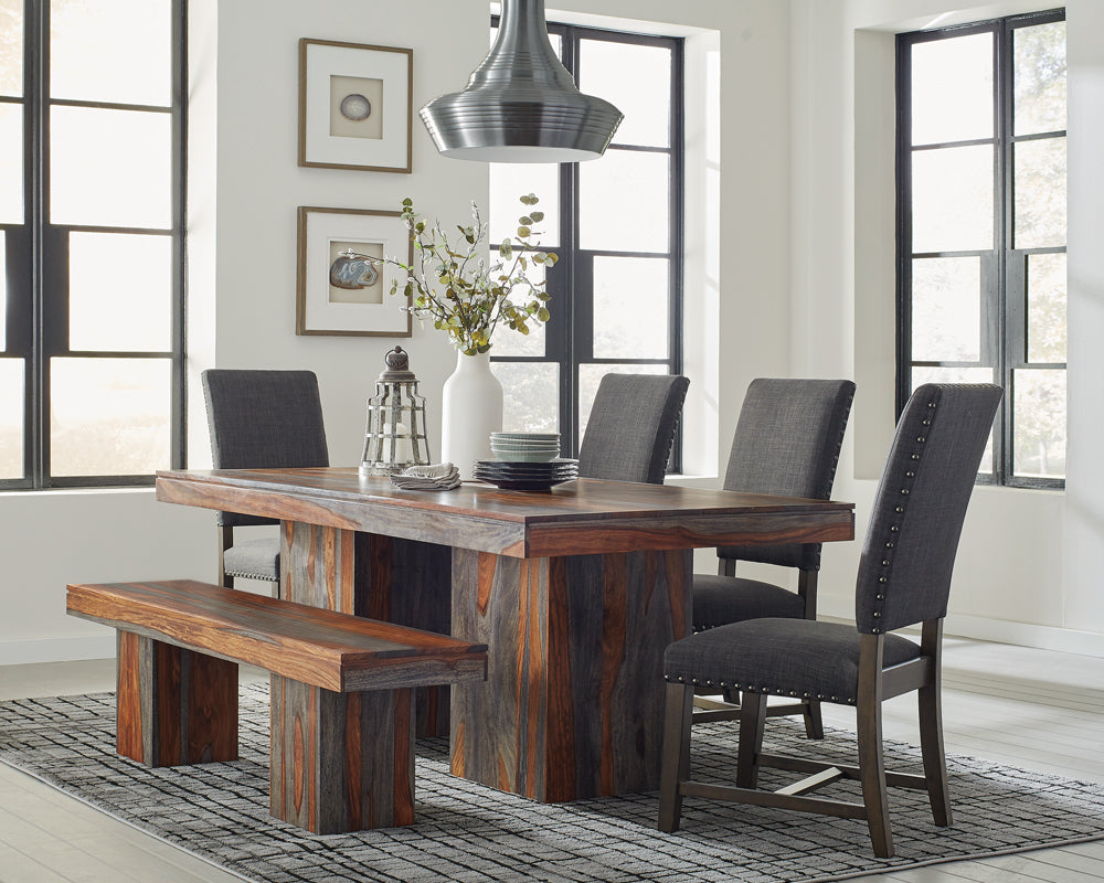 Twain Upholstered Dining Side Chair Warm Grey (Set of 2)