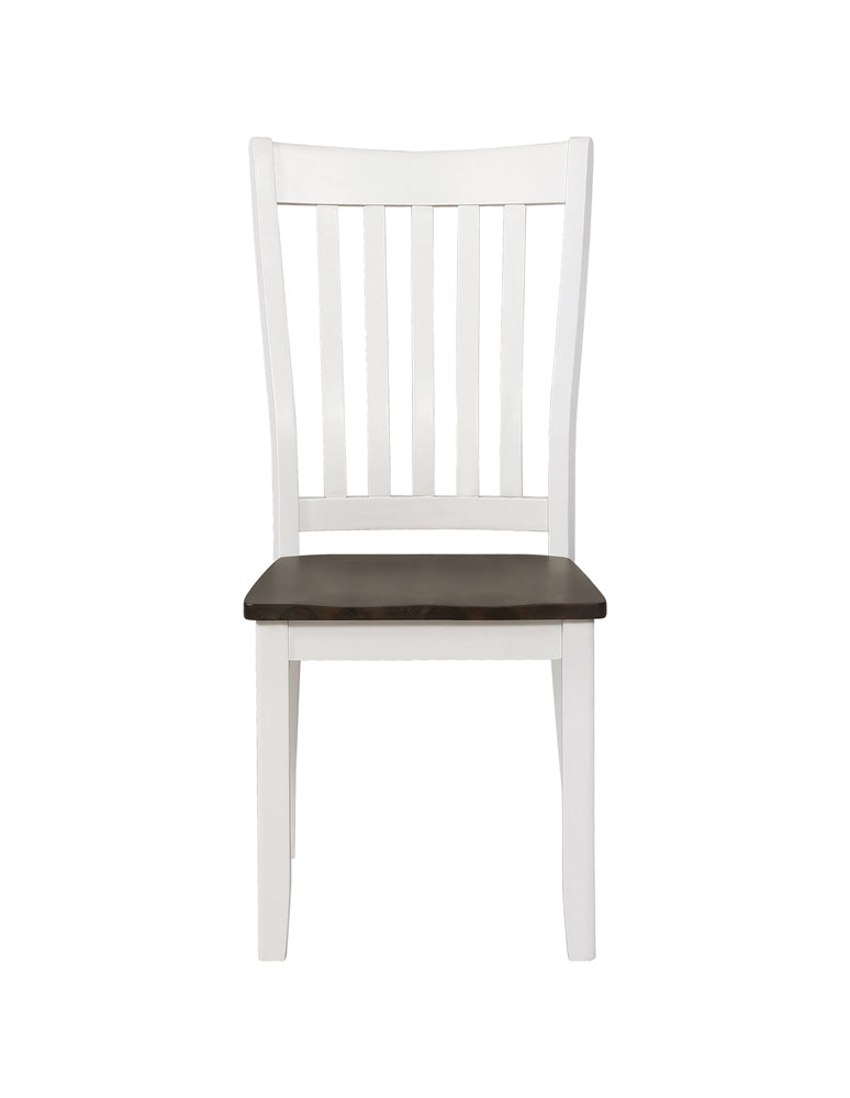 Kingman Wood Dining Side Chair Distressed White (Set of 2)