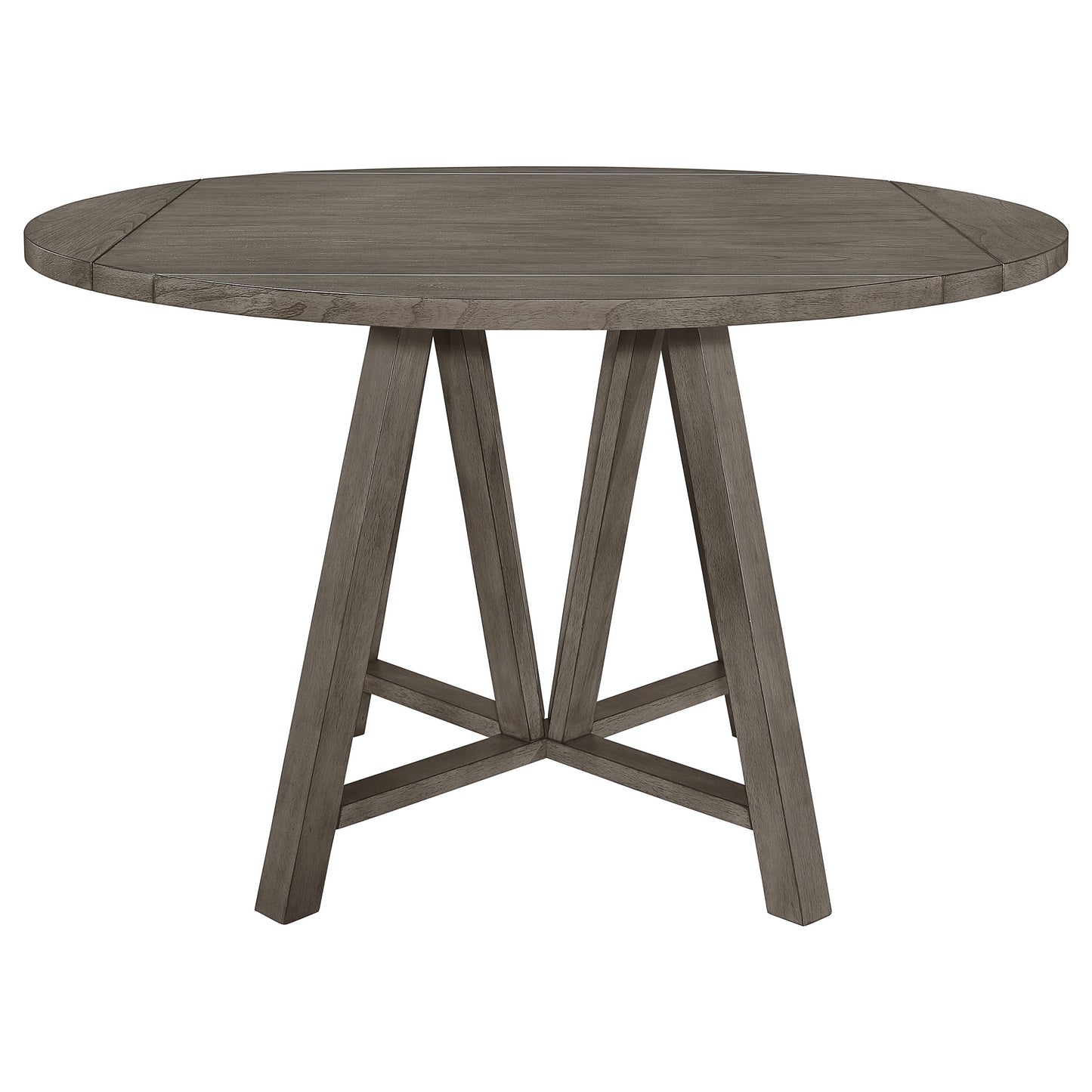 Athens Round Counter Height Table with Drop Leaf Barn Grey