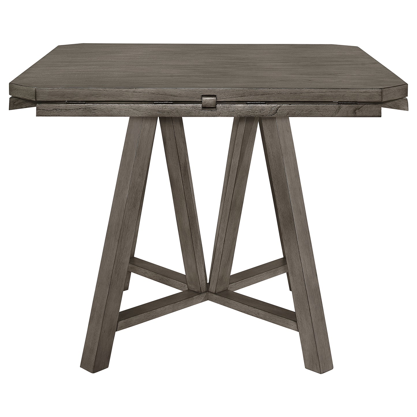 Athens Round Counter Height Table with Drop Leaf Barn Grey