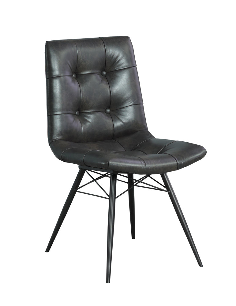 Aiken Upholstered Dining Side Chair Charcoal (Set of 4)