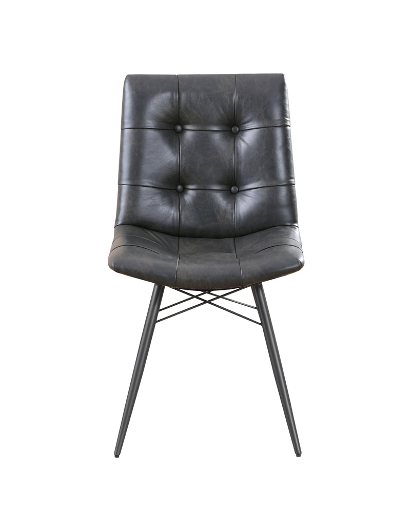 Aiken Upholstered Dining Side Chair Charcoal (Set of 4)