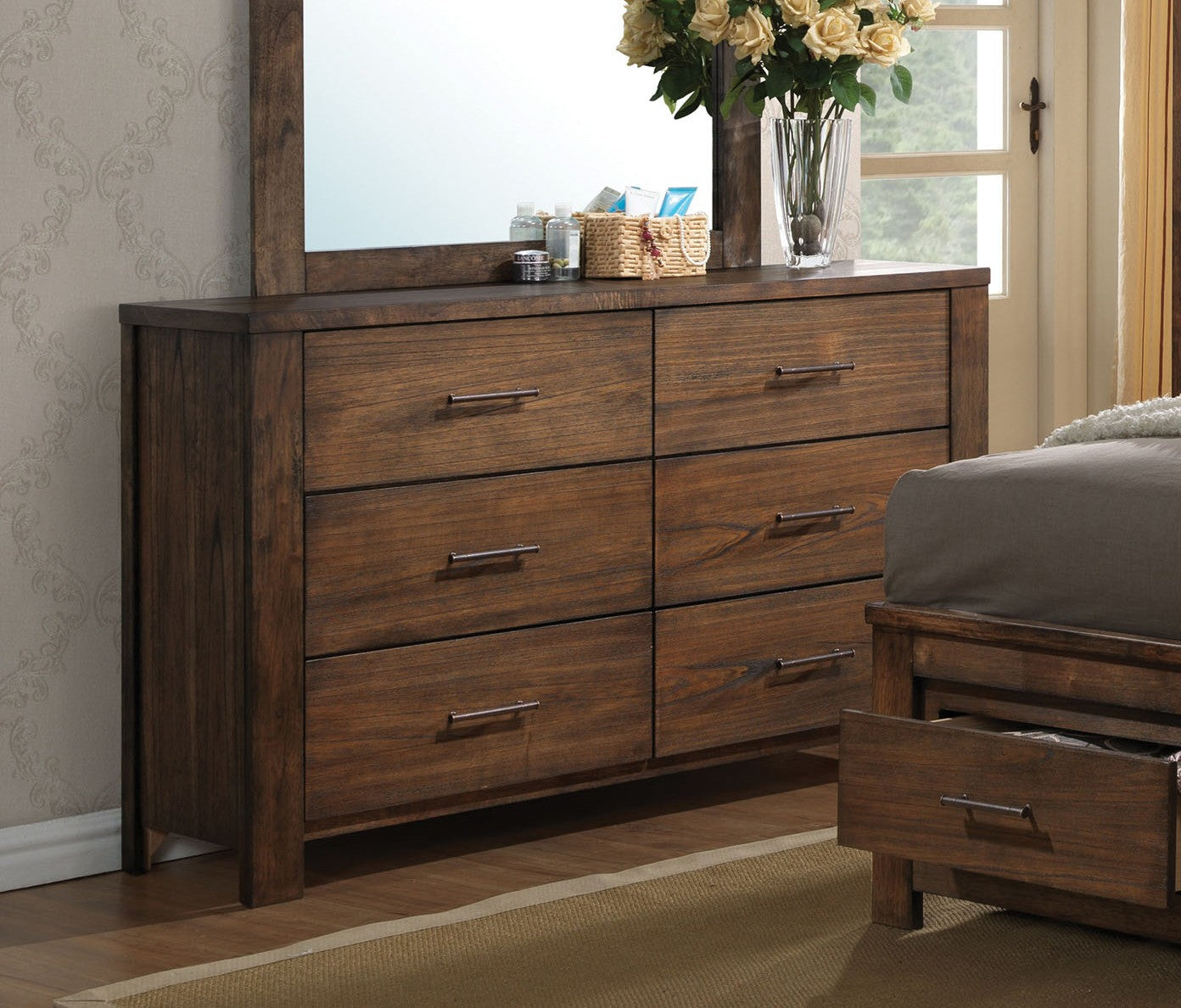 Acme Merrilee Drawer Dresser in Oak 21685 - ATL FURNITURE