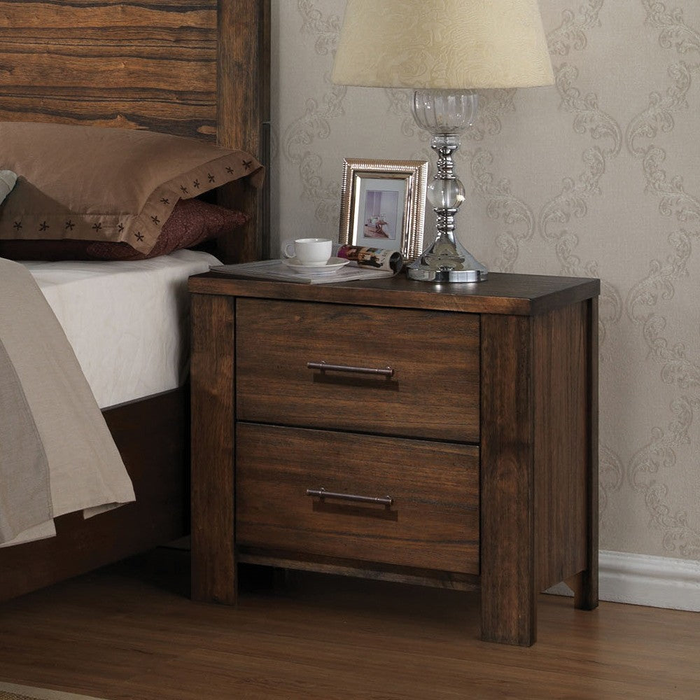 Acme Merrilee 2-Drawer Nightstand in Oak 21683 - ATL FURNITURE