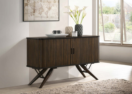 Wes 2-door Rectangular Server Dark Walnut