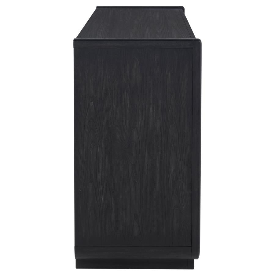 Leandro 2-Drawer Dining Sideboard Server Burnished Black