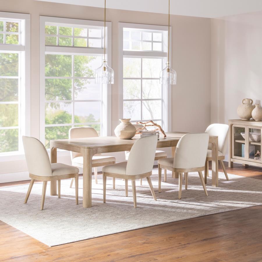 Solano 7-Piece Extension Table Dining Set Weathered Mango