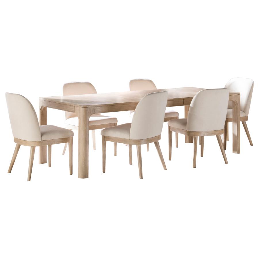 Solano 7-Piece Extension Table Dining Set Weathered Mango