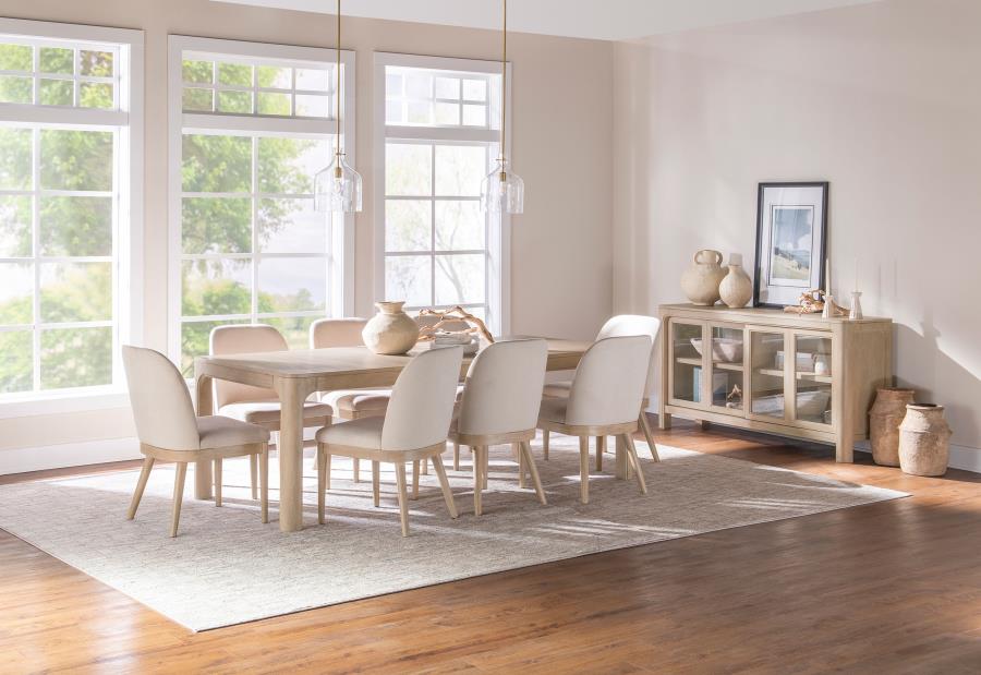 Solano 9-Piece Extension Table Dining Set Weathered Mango