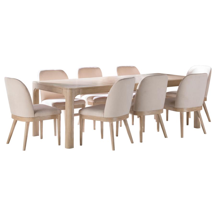 Solano 9-Piece Extension Table Dining Set Weathered Mango