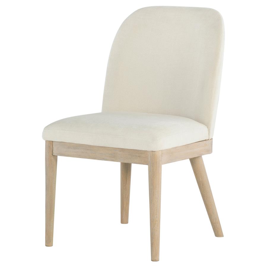 Solano Upholstered Dining Side Chair Beige (Set Of 2)