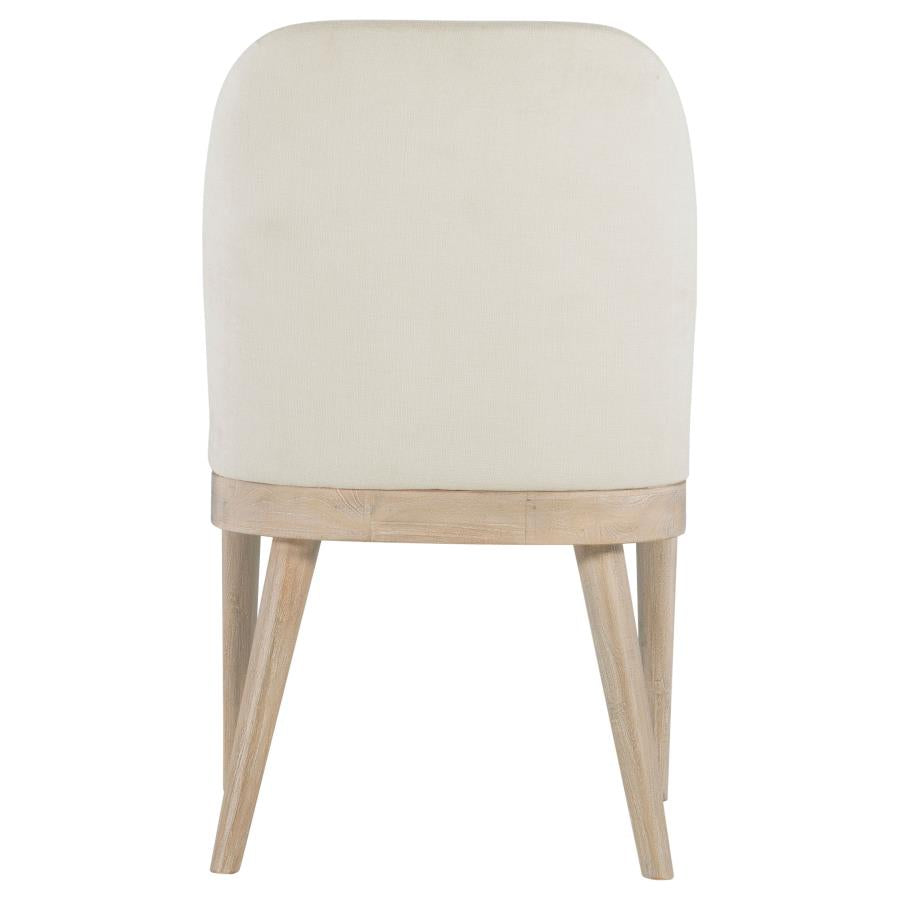 Solano Upholstered Dining Side Chair Beige (Set Of 2)