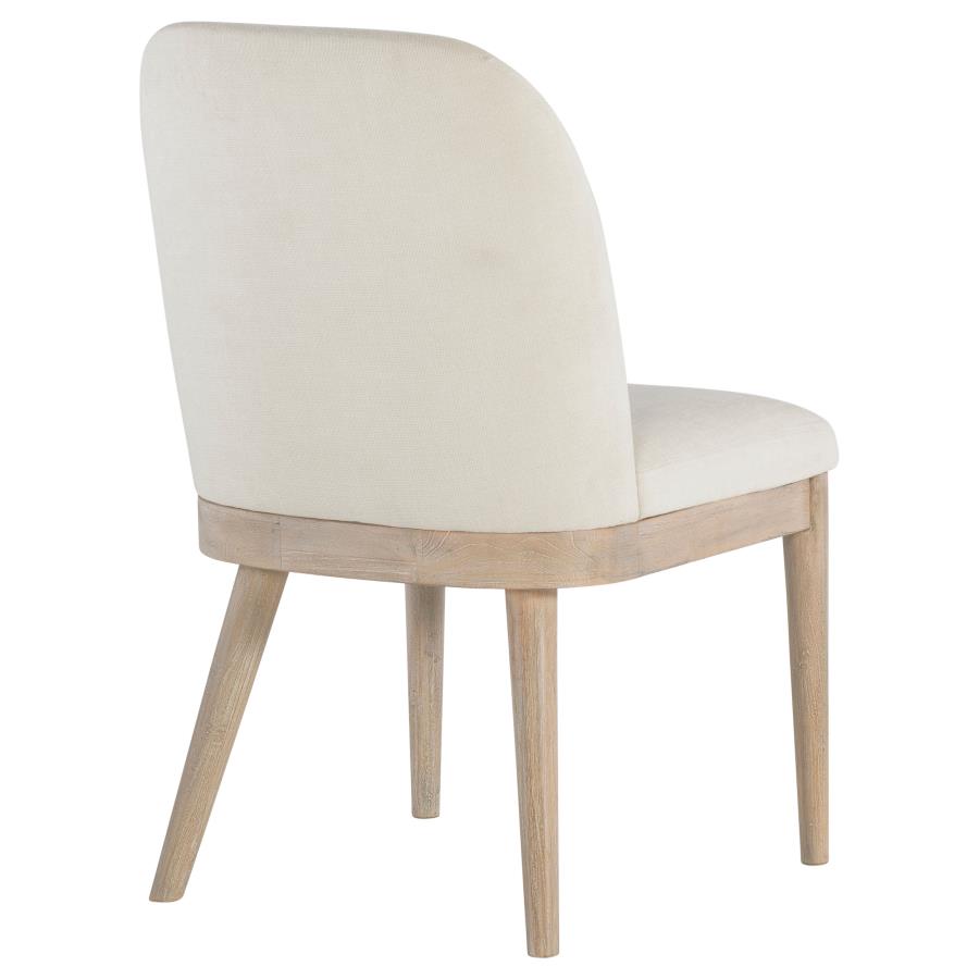 Solano Upholstered Dining Side Chair Beige (Set Of 2)