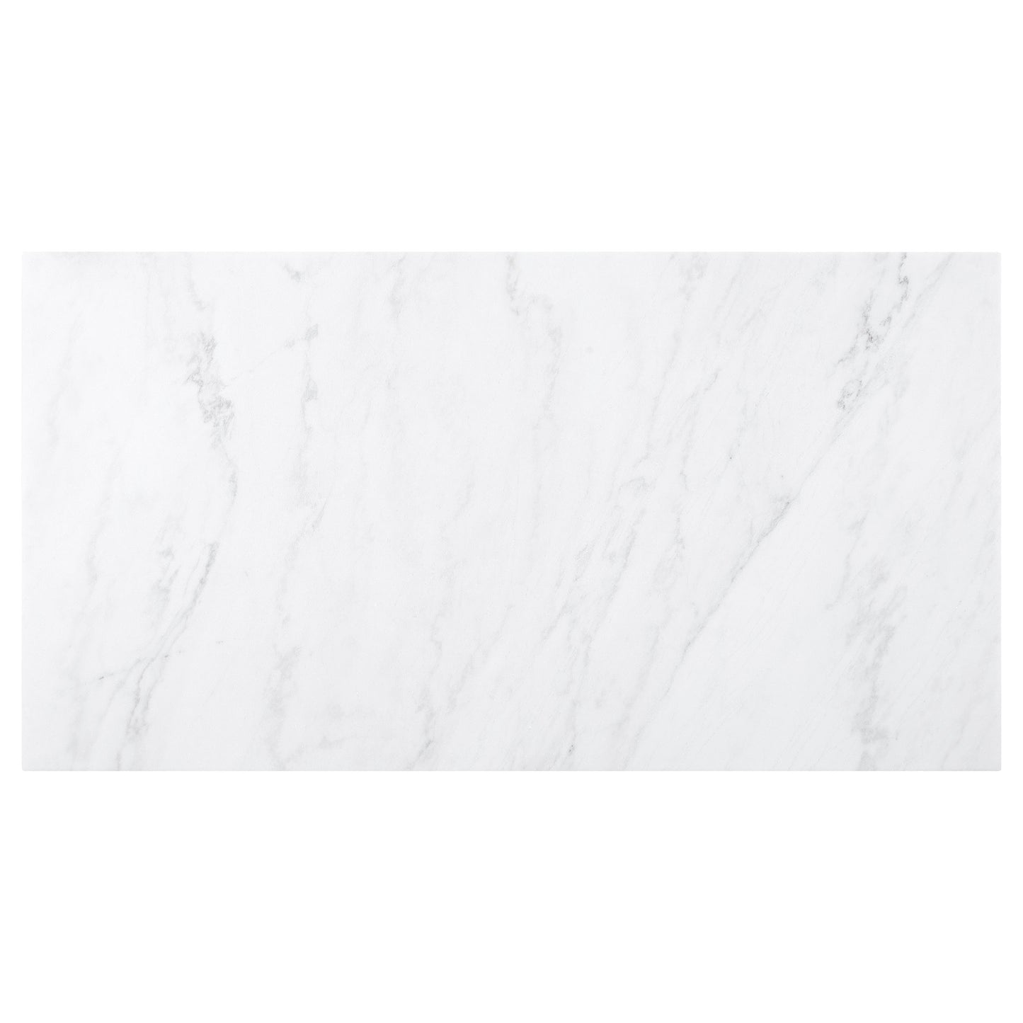 Sherry 7-piece Rectangular Marble Top Dining Set Sand and White