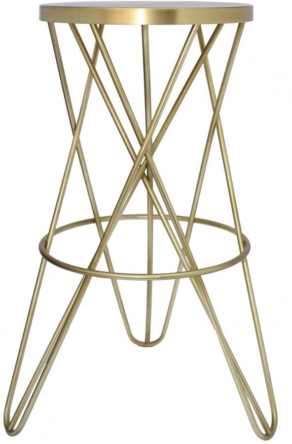 Meridian Furniture - Mercury Bar Stool Set Of 2 In Gold - 946Gold - ATL FURNITURE