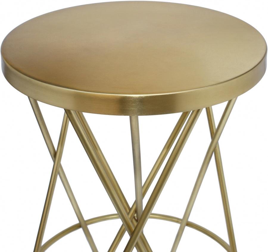 Meridian Furniture - Mercury Bar Stool Set Of 2 In Gold - 946Gold - ATL FURNITURE