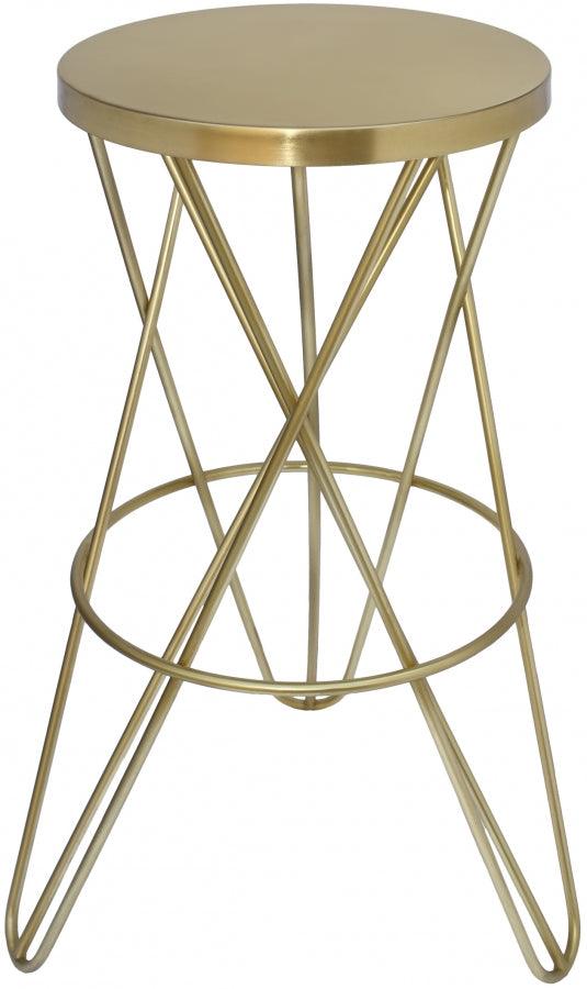 Meridian Furniture - Mercury Bar Stool Set Of 2 In Gold - 946Gold - ATL FURNITURE