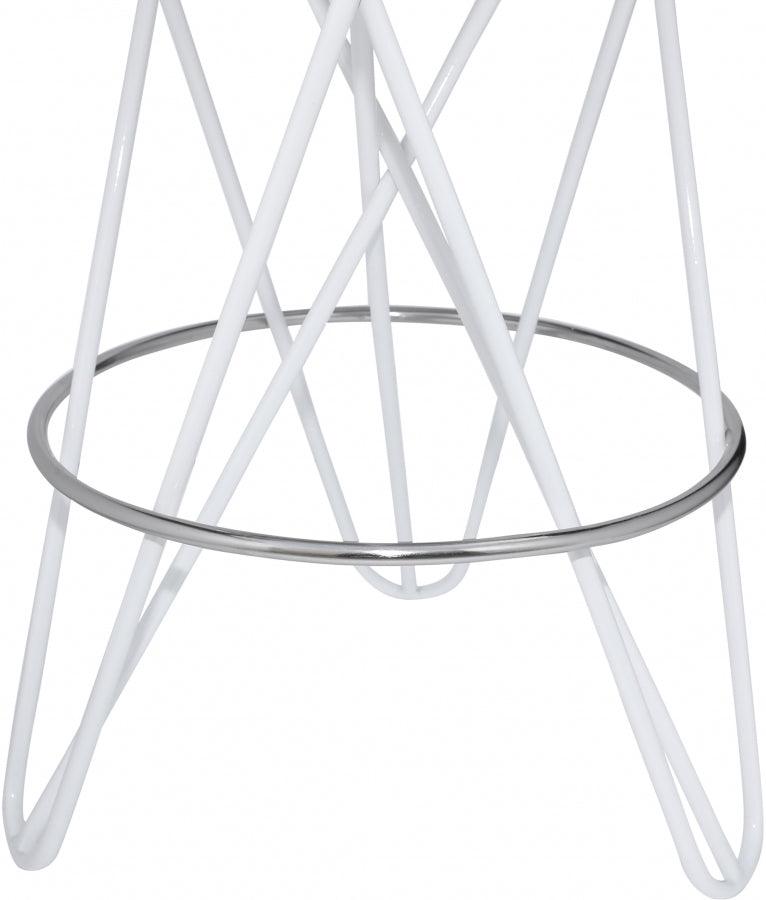 Meridian Furniture - Mercury Counter Stool Set Of 2 In White - 947White - ATL FURNITURE