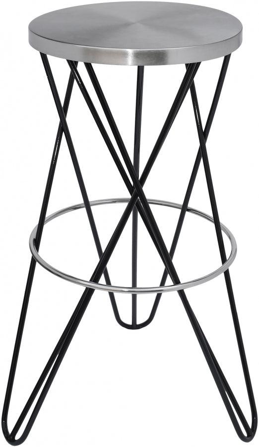 Meridian Furniture - Mercury Bar Stool Set Of 2 In Black - 948Black - ATL FURNITURE