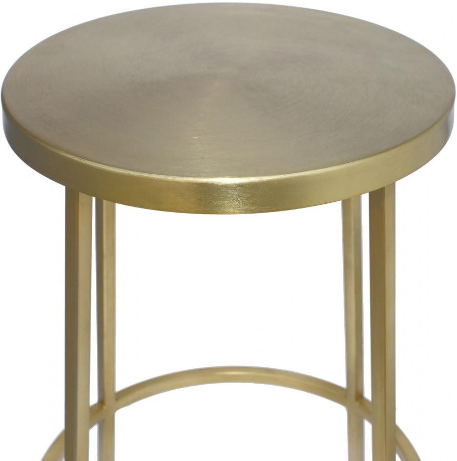Meridian Furniture - Tyson Counter Stool Set Of 2 In Gold - 949Gold - ATL FURNITURE