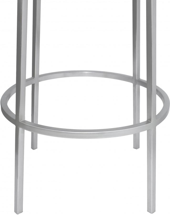 Meridian Furniture - Tyson Counter Stool Set Of 2 In Silver - 949Silver - ATL FURNITURE