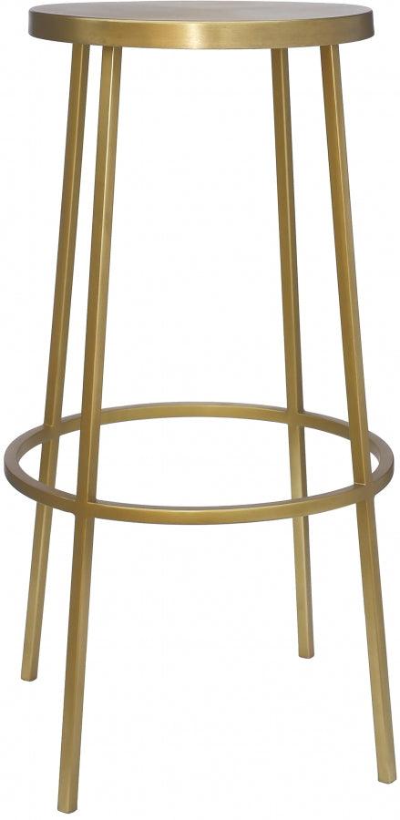 Meridian Furniture - Tyson Bar Stool Set Of 2 In Gold - 950Gold - ATL FURNITURE